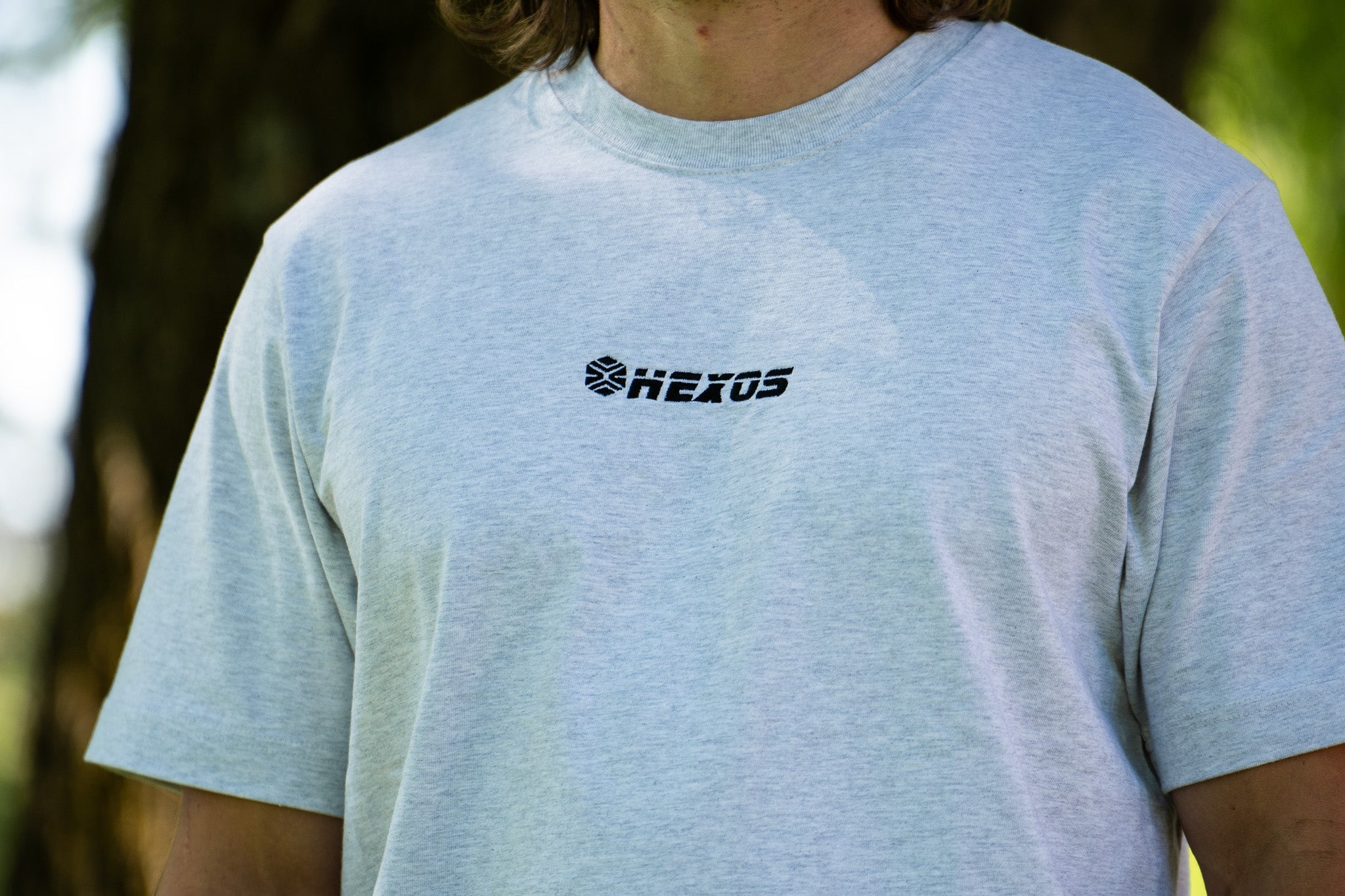 The Hexagon Tee - Heather Grey