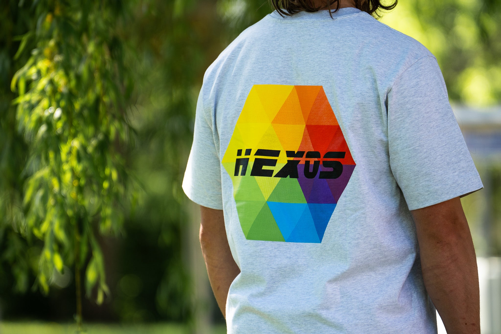 The Hexagon Tee - Heather Grey